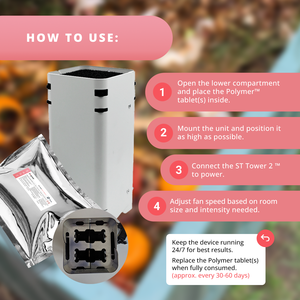 Neutralizador de Olores de Polímero, Fórmula Roja: Cocina, Basura, Alimentos Fritos y Olores Orgánicos - Tableta Sólida de 40g - Listo para Usar - Product Image 6