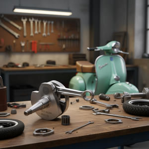 Pinasco Nuevo Cigüeñal de Acero Aleado de Alto Rendimiento con Carrera de 60mm para Motor de Scooter PX 125-150 - Product Image 3