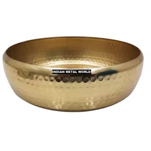 Nouveau design classique vaisselle de salle à manger pour la maison bol de service sucré bol martelé en métal plaqué or de première qualité pour servir des bonbons bonbons - Product Image 3