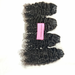 Venta al por mayor 100% extensiones de cabello humano indio virgen en bruto ondulado incluido rizo suelto estilos profundos procesamiento químico tejido libre - Product Image 5