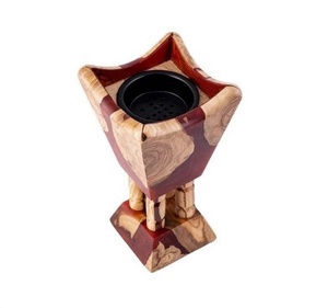 Nouveau brûleur à bakhoor en bois et résine époxy 2026, brûleur Madhkan pour encens arabe Oud, diffuseur d'aromathérapie pour la maison, parfum du Ramadan - Product Image 2