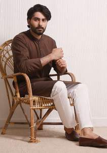 Latest Designer <b>Men's</b> <b>Shalwar</b> <b>Kameez</b> Fashionable Kurta <b>Shalwar</b> Comfortable Cotton <b>Shalwar</b> <b>Kameez</b> Pakistani Ethnic Style - Product Image 5