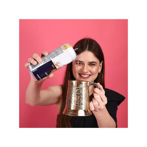 Jarra de Cerveza de Latón Grabada de Primera Calidad |   Taza Grande de Metal Estilo Alemán Antiguo con Asa, Vajilla Decorativa para el Hogar, Regalo, Utensilios de Mesa - Product Image 5