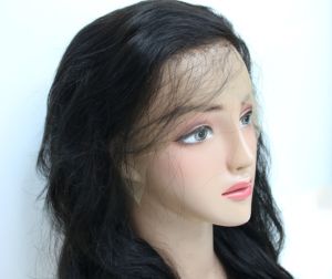 Venta al por mayor de calidad superior Color negro Frontal 13x6 peluca extensiones de cabello agua cuerpo onda extensiones de cabello - Product Image 4