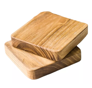 Expensive Product At Low Price Wooden Resin Tea Cup <b>Mats</b> Pads Indian Homemade Trendy Square Household Dinnerware Glass Coaster - Product Image 4