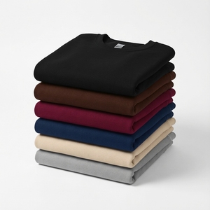 เสื้อสเวตเชิ้ตผู้ชาย คอกลม ทรงปกติ ผ้าถัก 60% ฝ้าย 40% โพลีเอสเตอร์ สีพื้น ย้อมสีเรียบ 300 GSM เป็นมิตรกับสิ่งแวดล้อม ODM ฤดูใบไม้ร่วง ผลิตตามสั่ง - Product Image 6