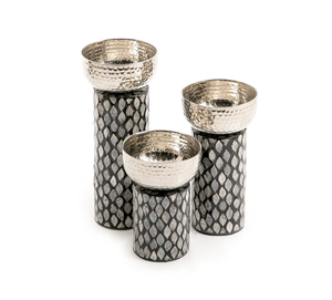 Vente en gros Ensemble de bols à mélanger Ensemble de bols à salade en acier inoxydable avec fond en silicone Espace noir Quantité Cadeaux d'affaires en argent en métal - Product Image 1