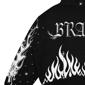 Sweat-shirt lourd surdimensionné en coton doux 100% 500 g/m², style streetwear personnalisé, avec appliqué délavé à l'acide et effet délavé au soleil - Product Image 6