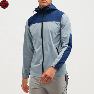 Nouveau modèle de veste coupe-vent personnalisée pour hommes survêtements en polyester coupe-vent survêtement imperméable de qualité supérieure veste à capuche en nylon - Product Image 3