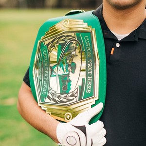 Custom New Design Championship <b>Belt</b> High Quality Material Championship <b>Wrestling</b> Green Leather Gold Color Strap <b>Belt</b> With Metal - Product Image 6