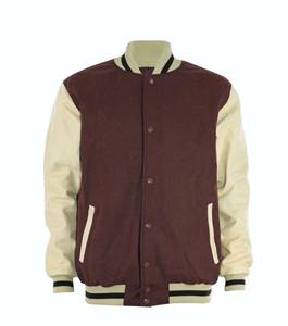 Veste universitaire Letterman unisexe en laine, bombardier universitaire, blouson de baseball pour l'extérieur, manteau d'hiver en toile sans col, nouveau - Product Image 2