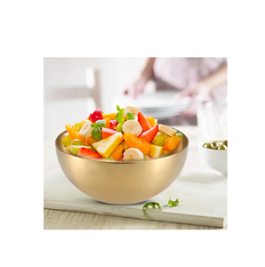 อุปกรณ์ตกแต่งอาหารเย็นชามผลไม้ทองแดงสำหรับตกแต่งโต๊ะสำหรับบ้านห้องนั่งเล่นโรงแรมชามเสิร์ฟ - Product Image 5