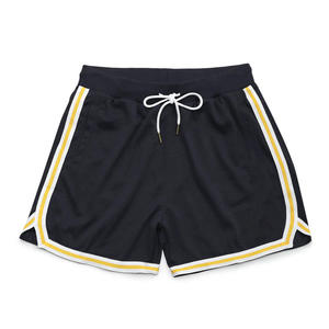 Short de sport en maille 100% polyester brodé, uni, décontracté, imprimé numériquement, avec poches, pour la salle de sport et le basketball - Product Image 5
