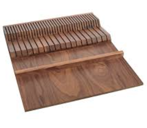 Bloque de cuchillos de madera integrado para cajón - Product Image 3