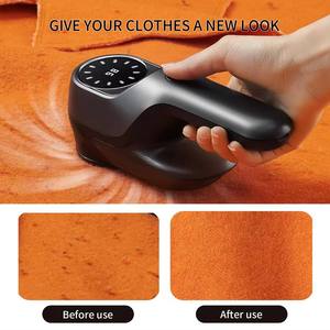 USB Rechargeable LED Fabric Fuzz & Lint <b>Remover</b> Shaver Stainless Steel Blade <b>for</b> Clothing and Sweaters Plastic Material - Product Image 3