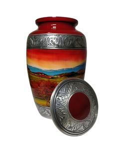 Urnas de cremación de aluminio personalizadas para cenizas para funeral, urnas columbario o para el hogar de cremación, olla de ánfora - Product Image 1