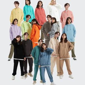 Lâche couleur unie blanc vêtements de sport pour hommes 100% coton à capuche pull à capuche pour hommes et pull sweats à capuche Offre Spéciale - Product Image 4