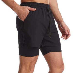 Trunks with Compression Liner 9 Inch Quick Dry Swim <b>Shorts</b> with Pockets Swim Suit Mens 2 in 1 <b>Black</b> Running <b>Shorts</b> - Product Image 3