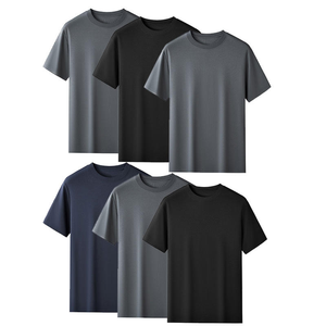 T-shirts CrewTee en coton pour hommes Multi-Packs disponibles T-shirts plaqués pour hommes - Product Image 2