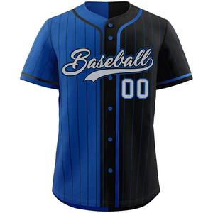Jersey de béisbol de secado rápido, camiseta de softball de malla abotonada personalizada Pro Fit, aparejos de tela transpirable, letras de sarga, sublimación de EE. UU. - Product Image 5