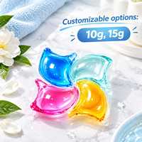 Capsules de lessive en gel personnalisées OEM ODM en gros Nettoyage en profondeur Soin des couleurs Parfum personnalisé pour machine à laver