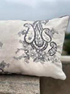 Fundas De Almohada personalizadas de lino bordado con diseño floral respetuoso con el medio ambiente sin azo sostenibles decorativas a los mejores precios para el hogar - Product Image 3