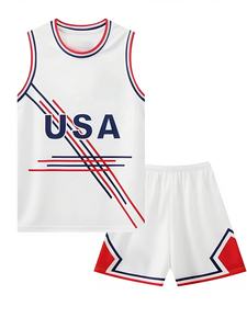 Maillot de basketball personnalisable pour homme, sans manches, col en V, coupe athlétique, 100 % polyester, respirant et anti-humidité, uniforme d'équipe - Product Image 4