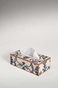 Boîte à mouchoirs en bois artisanal de luxe Meena Art |   Distributeur de serviettes décoratif élégant pour table et bureau - Product Image 3