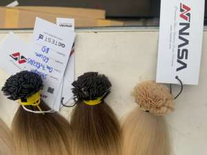 Extensiones de cabello humano liso vietnamita crudo de punta plana de queratina Ombre de lujo Precio de proveedor Todos los colores - Product Image 4