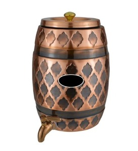 Matka en cuivre à prix abordable, un trésor intemporel de la tradition, le matka en cuivre contient l'essence de la pureté. - Product Image 6