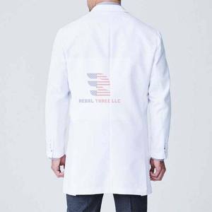 Ventes en gros de blouses de laboratoire unisexes pour médecins, blouses d'hôpital, tricotées, 100% coton, respirantes et confortables - Product Image 2