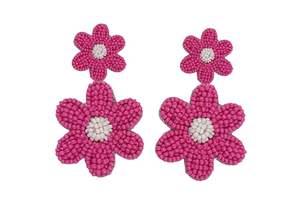 Boucles d'oreilles à pampilles Boho faites à la main bijoux en perles pour femmes filles à la mode légère à la mode - Product Image 4