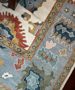 Tapis en laine indien Oushak fait main, magnifique, de haute qualité, écologique, taille salon, tapis et ensembles de tapis très vendus - Product Image 5