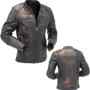 Chaqueta Bomber de Cuero para Mujer, Nueva Colección Otoño, Transpirable, Tejida, con Cierre Regular, para Venta al Por Mayor y Marca Privada - Product Image 4