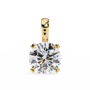 Colgante de Oro de 18K con Impresionante Diamante Cultivado en Laboratorio, Hermosos Dijes de Diamantes - Product Image 4