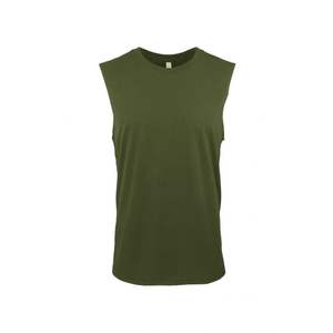 Débardeur ajusté Cvc Premium pour homme en 60 coton peigné et 40 polyester débardeurs en jersey CVC débardeur de gym - Product Image 5