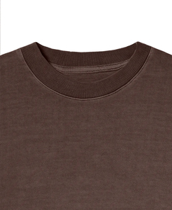 240Gsm T-shirt streetwear à épaules tombantes pour hommes surdimensionné 100% coton Logo personnalisé poids lourd longue longueur T-shirt coupe ample - Product Image 2