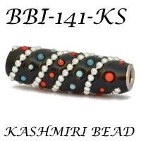 Perles de Cachemire faites à la main, durables et colorées, parfaites pour la fabrication de bijoux et d'artisanat, provenant d'Inde. - Product Image 6