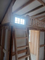 Cabane de chasseurs en bois de pruche 12x30 assemblée