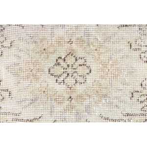 พรมวินเทจลายต้นไม้สีขาวเทา ขนาด 3.8x6 ฟุต พรมตุรกี พรมขนสัตว์ - Product Image 5