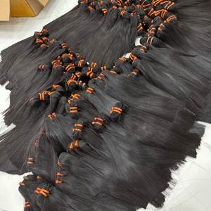 2025 prix de gros Double dessiné os droit couleur naturelle vente chaude micro cheveux Remy cheveux tissage Extension Vietnam 10-90cm - Product Image 5