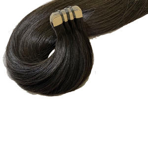 Cinta para extensiones de cabello, grado 12A, Natural, 100%, cabello humano virgen sin procesar, precio de fábrica - Product Image 1
