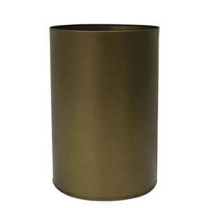 Juego decorativo de jardín de 2 macetas metálicas medianas maceta de jardinería de color antiguo de latón para el hogar y hoteles decoraciones al aire libre - Product Image 1