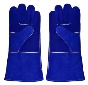 Guantes de Soldadura Tig OEM de la Mejor Calidad, Cuero Vacuno de Alta Gama, Ignífugos, Resistentes al Calor y a los Cortes, 14 Pulgadas, Personalizables - Product Image 3