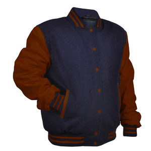 แจ็คเก็ตตัวแทนหนัง OEM คุณภาพสูงที่กําหนดเองทีมเบสบอลวินเทจเล็ตเตอร์แมนแจ็คเก็ตตัวแทนสําหรับผู้ชาย - Product Image 5