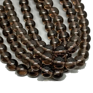 Cuentas de Piedra, Cuentas de Cuarzo Ahumado, Hilo de Piedras, Joyería de Piedras, Gema Suave Suelta, Collar Curativo, Cristal Natural al por Mayor - Product Image 6