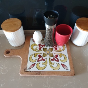 Bandeja Rectangular Ecológica para Servir, Hecha a Mano con Madera, con Asa, Multifuncional, Diseño Moderno de Granja - Product Image 6