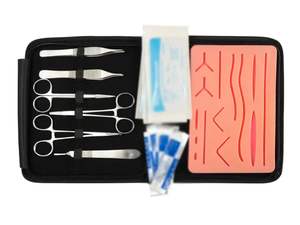 Kit de Suture Chirurgicale pour Étudiants, Instruments en Acier Inoxydable, Utilisation Manuelle, Comprend des Ciseaux et des Pinces - Certifié CE, Garantie 1 An - Product Image 4