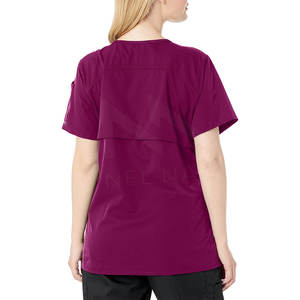 Top Qualité Femmes Gommage Ensembles Chemises Conception Hôpital Marque Privée Scrubs Infirmière Médicale Chemises - Product Image 5