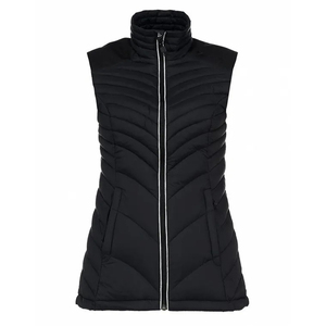 Chaleco informal de manga corta ligero personalizado para mujer, chaleco acolchado para mujer, chaleco impermeable con botones, acolchado de poliéster OEM - Product Image 1